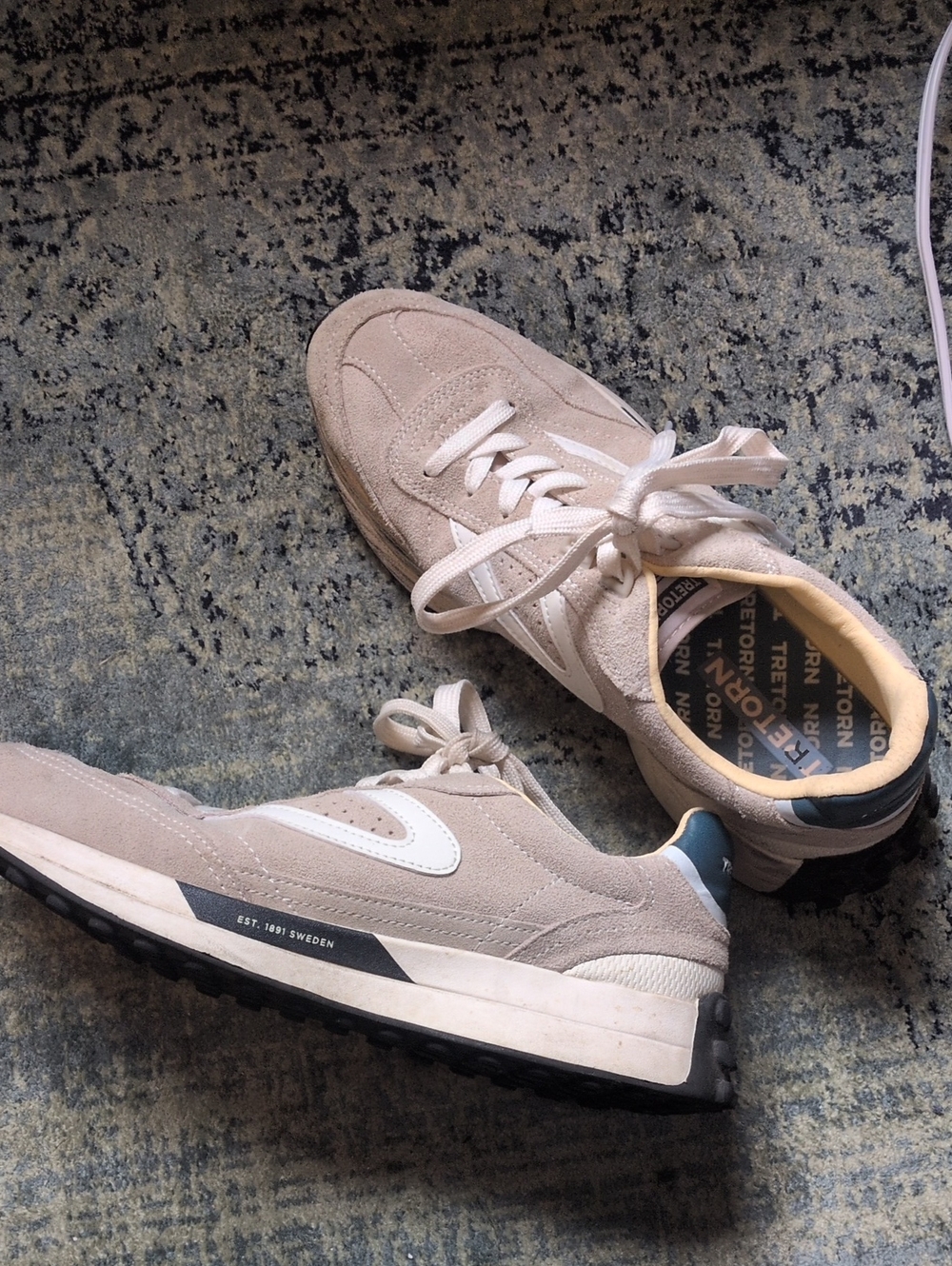 Tretorn Gray Katie Suede Sneakers